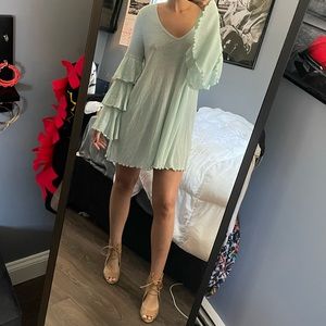 FP BEACH Long Sleeve Mini Dress L
